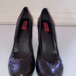 Miz Mooz Vintage Brown Pumps Light Brown Trimming